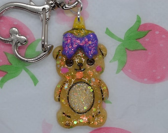 Kawaii honey bear charm