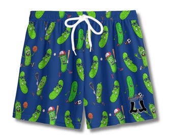 Youth Pickle Humor Multi-Sport Mesh Shorts: Play Hard, Laugh Harder
