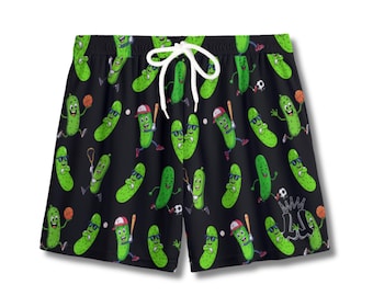 Youth Pickle Humor Multi-Sport Mesh Shorts: Play Hard, Laugh Harder (Black)