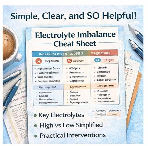 Electrolyte Imbalance Cheat Sheet PDF Nursing Student Study Guide electrolyte-imbalance-cheat-sheet-pdf-nursing-student-study-guide