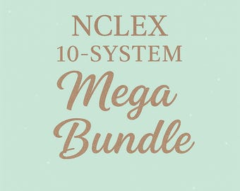 NCLEX Body Systems Review: MEGA Bundle with Cheat Sheets (PDF)