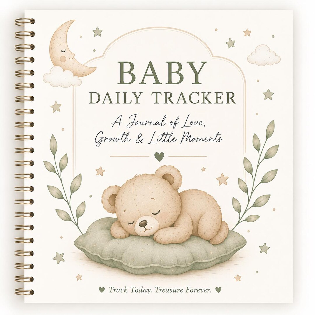 Newborn Feeding & Diaper Tracker Printable | Baby Log Book PDF ...