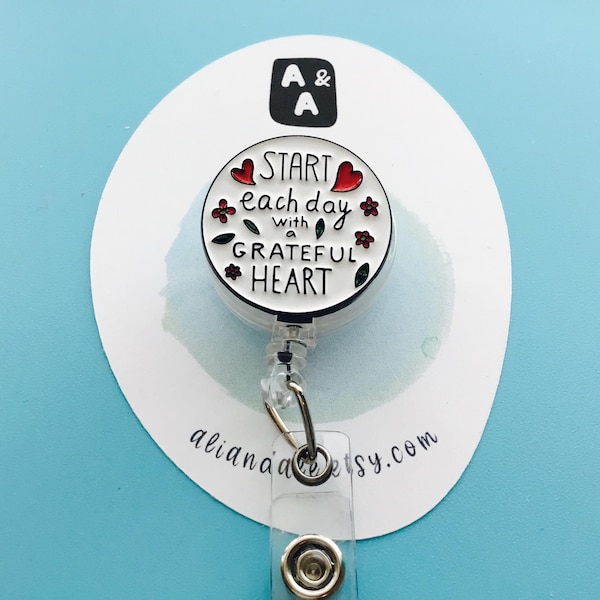 Inspiration / Badge Reel ID Holder / Nurse RN Teacher / Gift Accessory / Teacher / Mom edit