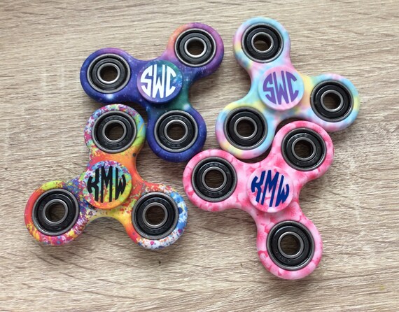 tie dye fidget spinner
