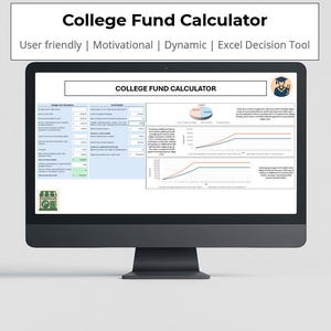College Fund Calculator: Excel Planning Tool (Digital Download)