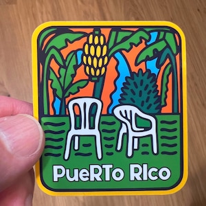 Puerto Rico Chairs Sticker