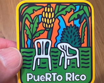 Puerto Rico Chairs Sticker
