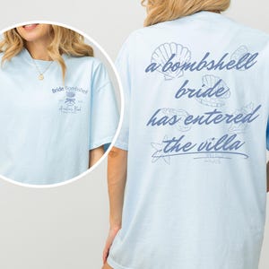 Bombshell Bride Bachelorette Comfort Colors Shirt: Bach-feestje met villathema