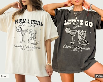 Bachelorette Party Shirts, Nashville Bachelorette, Man I Feel Like a Bride, Cowgirl Bach Party, Western Bride, Rodeo Bachelorette Shirts
