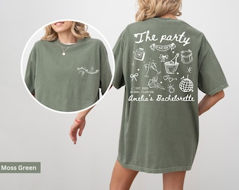 Wife of The Party Bachelorette Party Matching Shirts, Custom Bachelorette Shirt Personalized Future Mrs Tee Bridal Comfort Colors Party Gift
