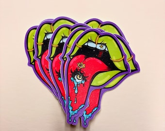 感情的な冗談のダイカットステッカー