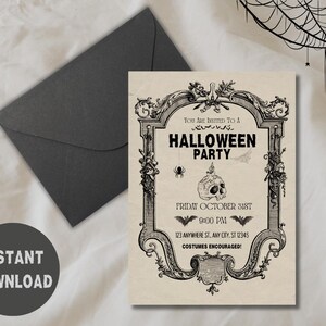 Halloween Party Invitation/Halloween Invitation