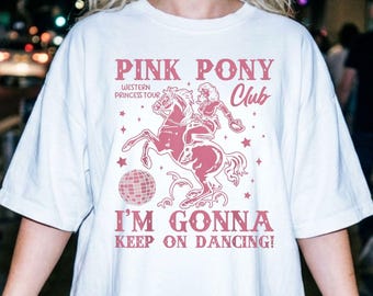 Comfort Colors® Pink Pony Club T-Shirt, Western Princess Tour Tee