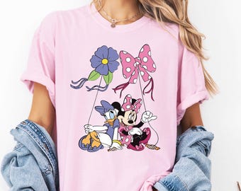 Comfort Colors® Classic Minnie Mouse And Daisy Duck Shirt, Disney Bestie Vacation Shirt, Disneyland Girls Matching Trip, WDW Bestie Outfits