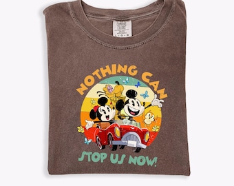 Comfort Colors® Retro Runaway Railway Mickey Shirt, Nothing Can Stop Us Now, Disney Ride Shirt, Disney Park Shirt, Disneyland Trip Tee