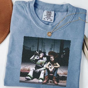 Vintage Funny Toy Story Woody Buzz Lightyear Shirt, Comfort Colors Disney Toy Story Tee, Disney Trip Family Matching Shirt image 10