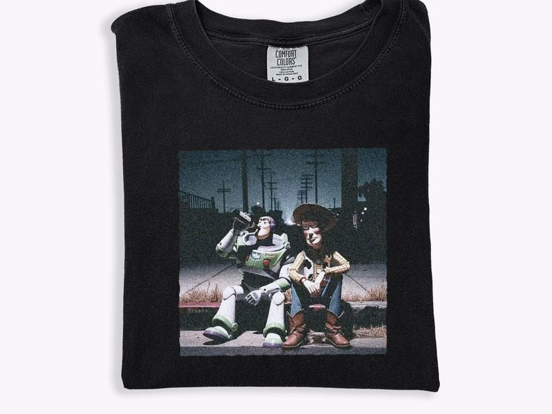 Vintage Funny Toy Story Woody Buzz Lightyear Shirt, Comfort Colors Disney Toy Story Tee, Disney Trip Family Matching Shirt image 2