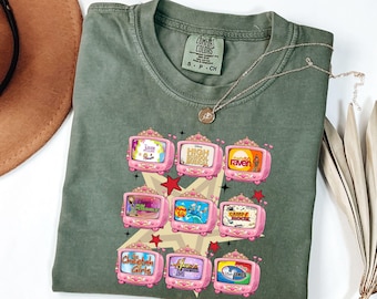 Comfort Colors® Retro Disney Channel Movie Television T-Shirt, Disneyland Family Matching Shirt