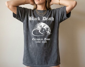 Comfort Colors® Black Death European Tour 1347- 1351 Vintage Graphic Shirt