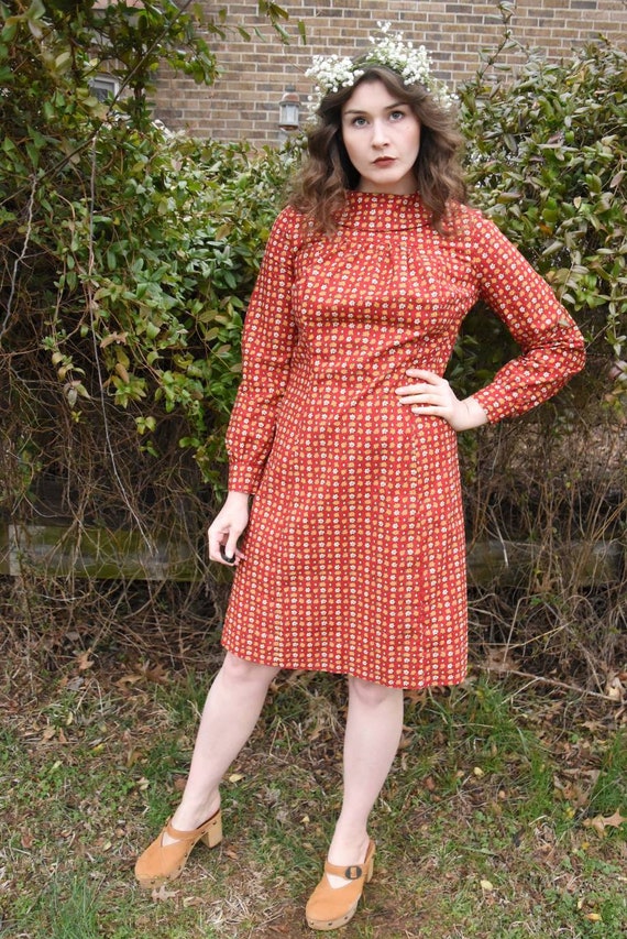 calico dress 1800s