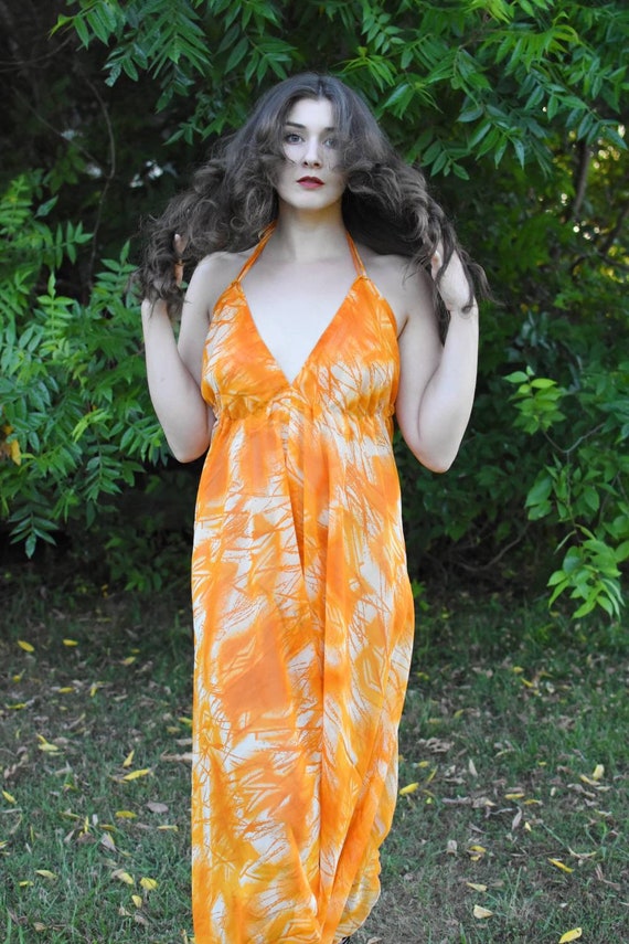 Althea Jumpsuit in Tangerine - image 4