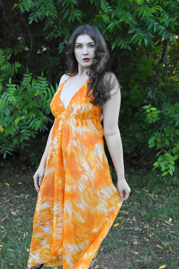 Althea Jumpsuit in Tangerine - image 6