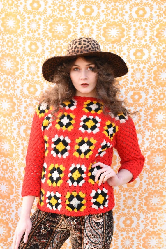 Granny Square Sweater