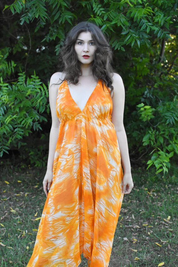 Althea Jumpsuit in Tangerine - image 9
