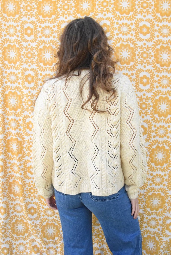 Hand Knit Cardigan - image 3