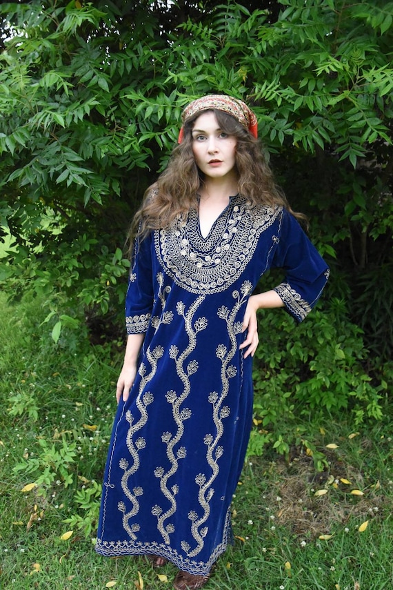 Royal Blue Velvet Maxi