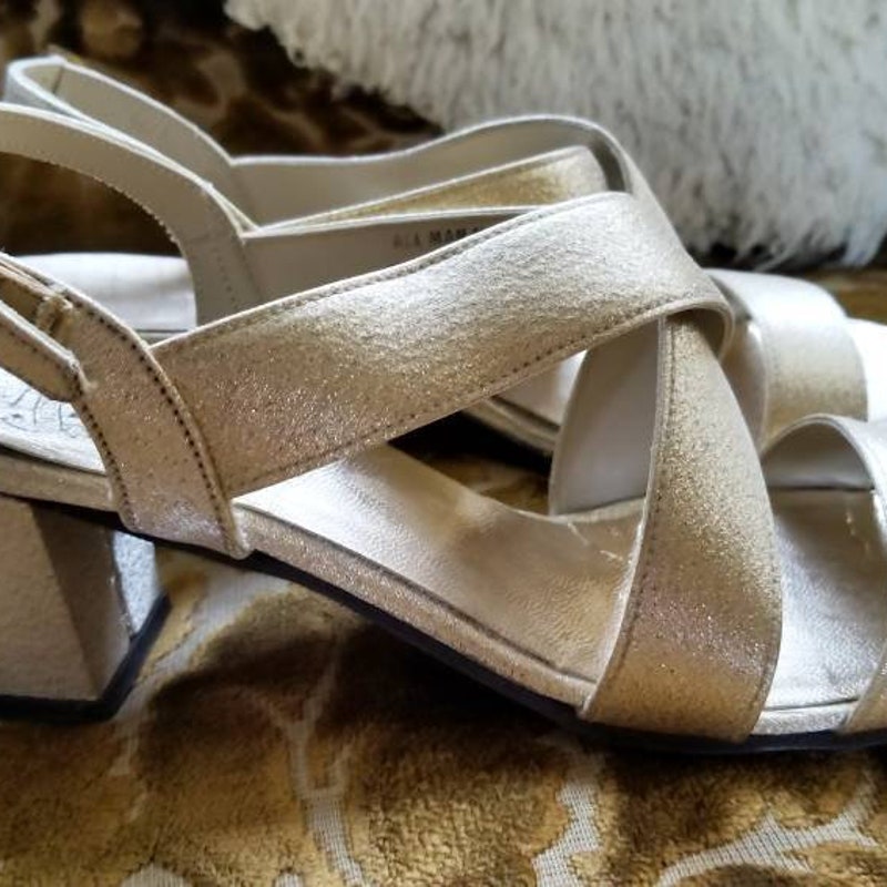champagne low heels
