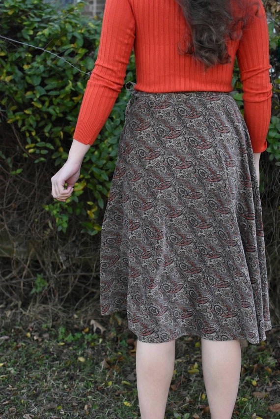 Paisley Wrap Skirt - image 5