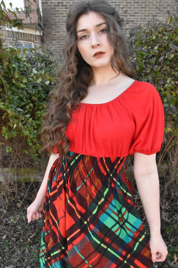 Plaid Maxi Dress - image 4