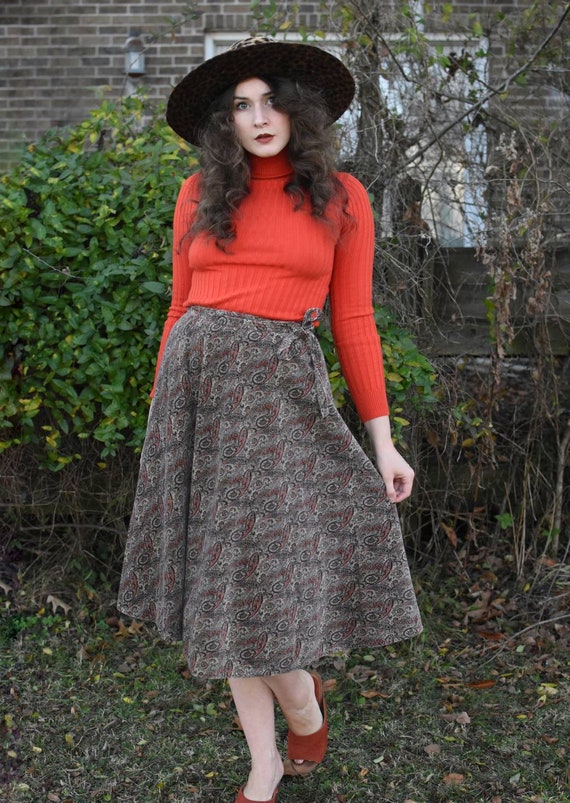 Paisley Wrap Skirt - image 6