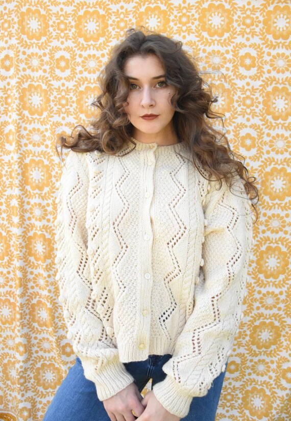 Hand Knit Cardigan - image 2