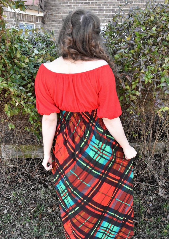 Plaid Maxi Dress - image 6