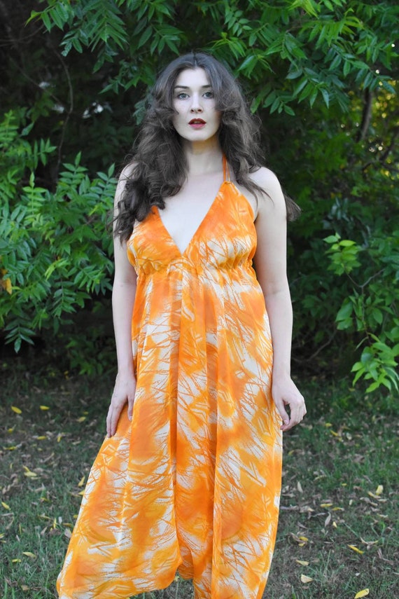 Althea Jumpsuit in Tangerine - image 7