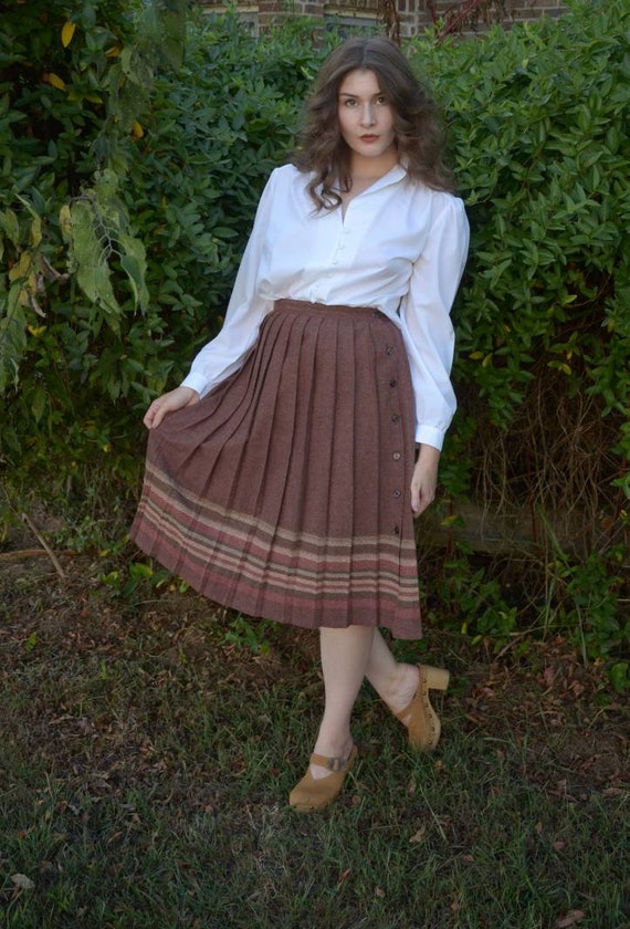 Mauve Wool Skirt