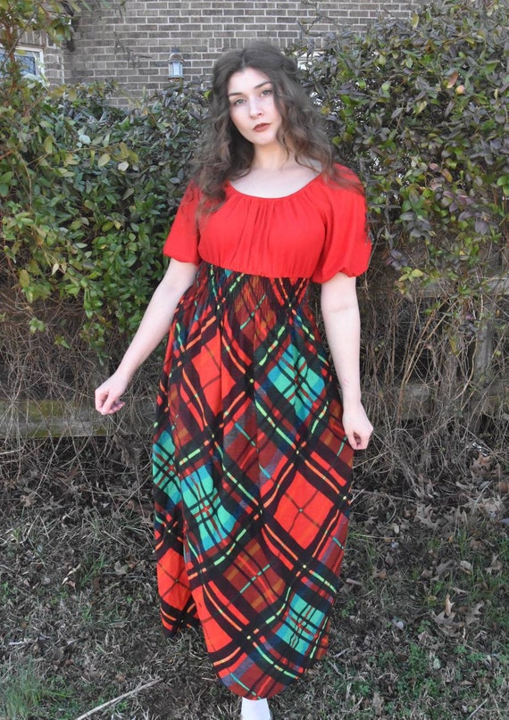 Plaid Maxi Dress - image 5