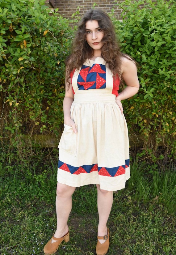 Patchwork Apron Dress
