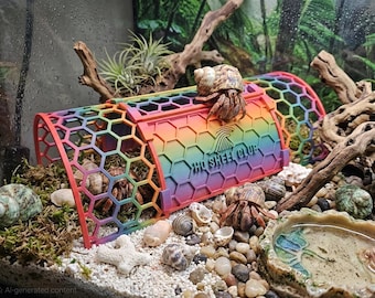 ヤドカリの登り遊び場 - ヤドカリエンリッチメント玩具＆水槽装飾