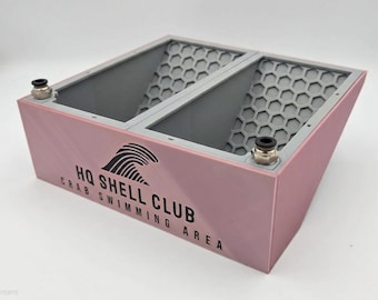 Hermit Crab Water Dish XD with Extra Deep Removable Pools & Bubbler System | Easy One-Hand Maintenance | Fresh + Saltwater Crabitat Pool