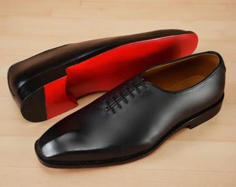 Red Bottom Shoes for Men Business Oxford Red Sole Formal Dress Shoe Wedding  Trendy - Etsy