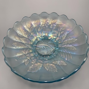 Blue Carnival Glass - Etsy