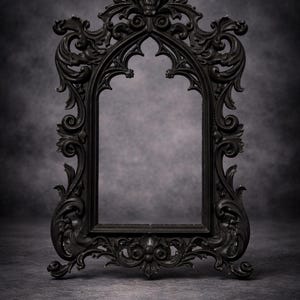 Cathedral Gothic Arch Skull Picture Frame Baroque Memento Mori Wall Decor 3d Printing file