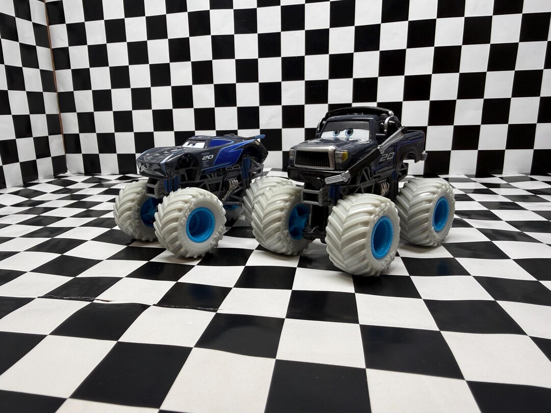 Monster Jam Custom Cars Jackson Storm and Ray Reverham Duo Set 1:64 - Etsy