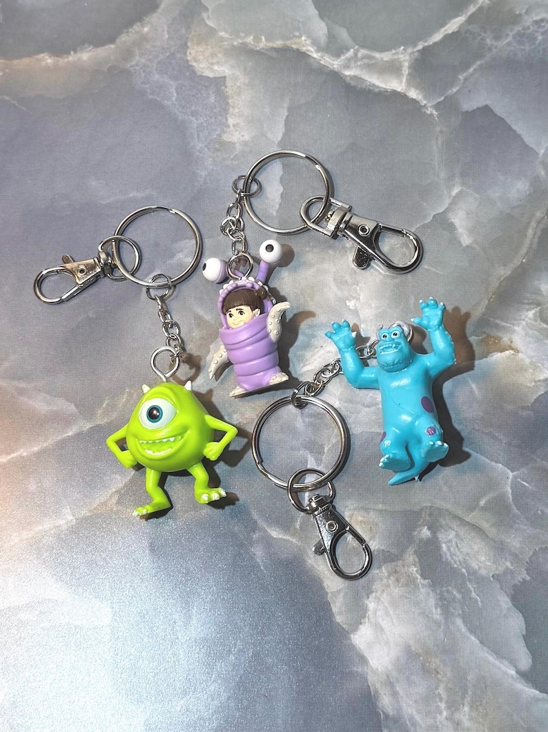 Disney Pixar Monsters Inc. Keychain - Etsy