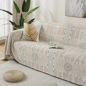 Bohemian Cotton Throw Blanket – Lightweight Summer Sofa & Bed Cover