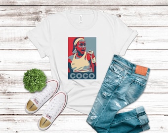 Coco Gauff Hope Shirt US Womens Tennis Tee Call Me Coco Shirt Tennis Fan Gift T-Shirt Tennis Open Apparel Womens Sports Shirt