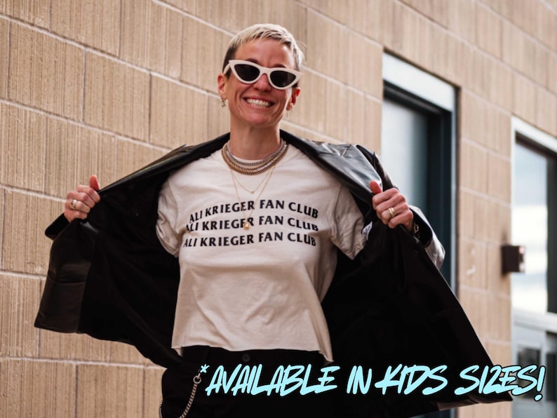 Ali Krieger Fan Club Shirt NY NJ Womens Soccer Tee Unisex Soccer Shirt Krieger Retirement Game Day Apparel Gotham Club Fan Gift image 1